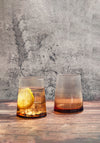Anton Studio Design Empire Amber Set of 2 Double Old-Fashioned Tumblers, 400ml