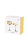 Anton Studio Designs Wave Set of 2 Gin Glasses, Gold