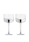 Anton Studio Designs Wave Set of 2 Gin Glasses, Silver