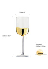 Anton Studio Designs Wave Set of 2 Wine Glasses, Gold