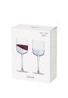 Anton Studio Designs Wave Set of 2 Wine Glasses, Silver