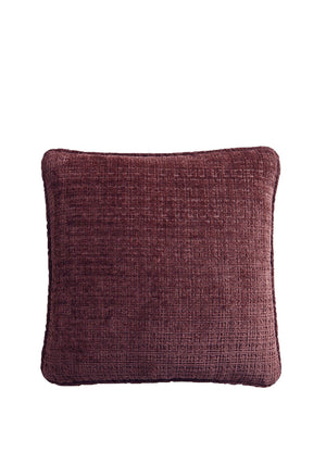 Appletree Alba Chenille Cushion 43x43cm, Wine