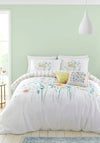 Appletree Style Gardenia Floral Duvet Cover Set, White Multi