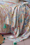 Appletree Casablanca Paisley Print Throw, Multi-Coloured