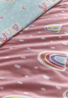 Appletree Rainbow Pom Duvet Cover Set, Pink Multi