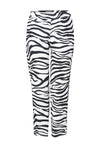 Aprico Curve Minot Zebra Print Trousers, White