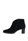Ara Leather V Shaped Front Suede Boots, Black