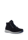 Ara Suede Leather Trainers, Navy