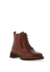 Ara Leather Shimmer Trim Ankle Boot, Tan