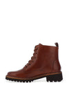 Ara Leather Shimmer Trim Ankle Boot, Tan
