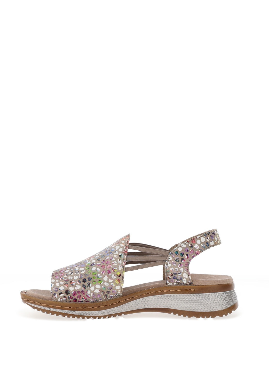 Ara Tampa Printed Leather Sling Back Sandals, Multicoloured