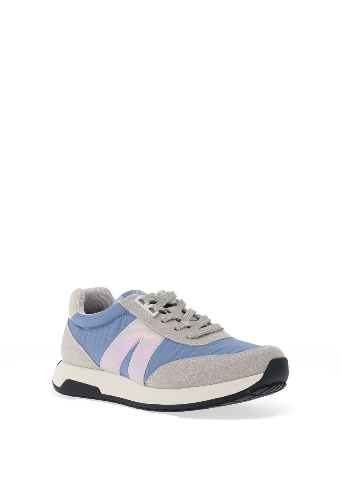 Ara Colour Block Laced Trainers, Blue & Grey