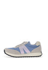 Ara Colour Block Laced Trainers, Blue & Grey