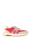 Ara Colour Block Laced Trainers, Candy Pink