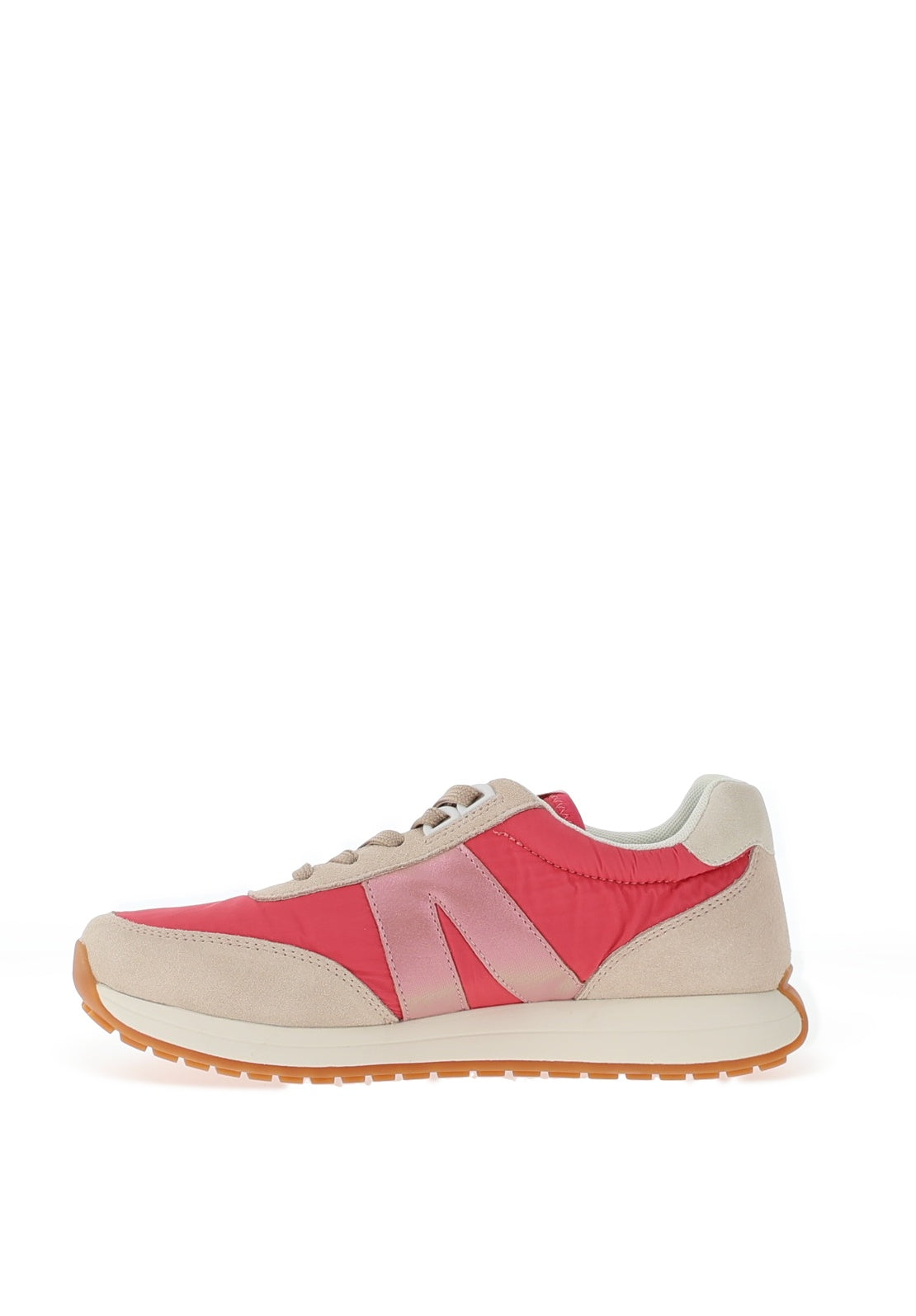 Ara Colour Block Laced Trainers, Candy Pink