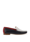 Ara Atlanta Leather Slip On Comfort Shoe, Navy & Red