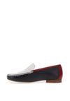 Ara Atlanta Leather Slip On Comfort Shoe, Navy & Red