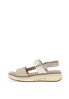 Ara Lucca Leather Velcro Strap Sandals, Sand