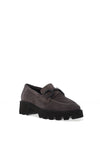 Ara Oxford Suede Buckle Detail Loafers, Steel