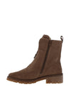 Ara Leather Zip Front Boots, Sesame