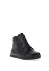 Ara Leather Wedge Heel Boot, Black