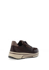 Ara Wide Fit Leather Side Zip Platform Trainers, Amarone Moon