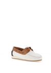 Ara Wide Fit Leather Lace Loafer, White Multi