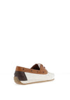 Ara Wide Fit Leather Lace Loafer, White Multi