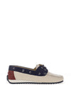 Ara Wide Fit Leather Lace Loafer, Cream Multi