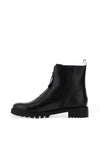 Ara Wide Fit Leather Front Zip Ankle Boots, Black