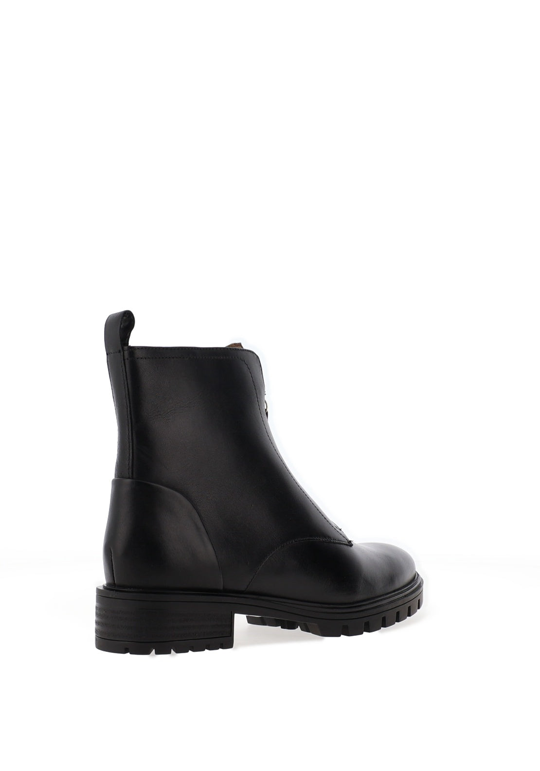 Ara Wide Fit Leather Front Zip Ankle Boots, Black