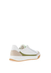 Ara Pebble Wide Fit Suede Laced Trainers, White