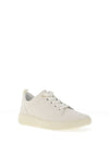 Ara Wide Fit Distressed Leather Trainers, Cream