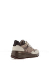 Ara Pebble Wide Fit Suede Trainers, Brown