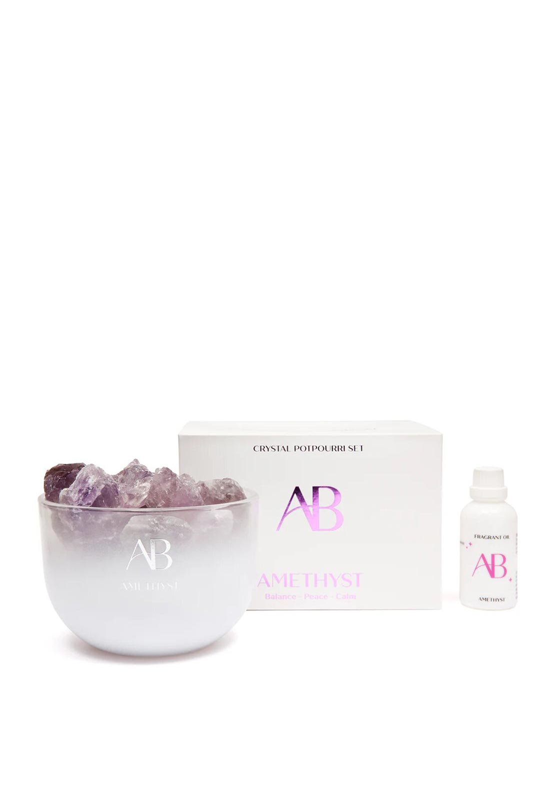 Aromabotanical Amethyst Crystal Potpourri Set