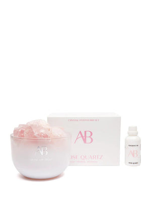 Aromabotanical Rose Quartz Crystal Potpourri Set