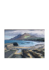 Art Cards Ireland Brain Vahey “Clouds lift from Croagh Patrick, Old Head Pier” Greetings Card