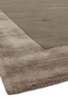 Asiatic London Ascot Hand Woven Viscose Border Medium Rug, Taupe
