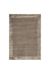 Asiatic London Ascot Hand Woven Viscose Border Medium Rug, Taupe