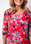 Avalon Abstract Floral Print Dress and Bolero Set, Coral
