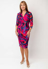 Avalon Colourful Print Mesh Pencil Dress, Pink