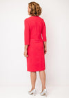 Avalon Textured Wrap Buckle Dress, Pink