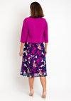 Avalon Two Piece Bolero & Dress, Floral Magenta