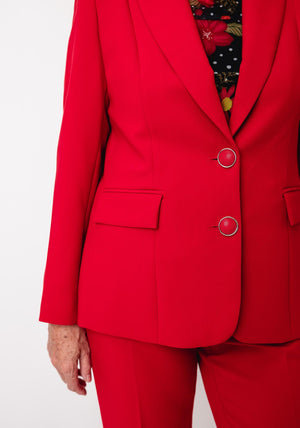 Avalon Dolores Tailored Blazer, Red