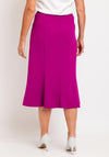Avalon Panel Flared Midi Skirt, Magenta
