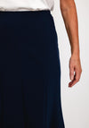 Avalon Panel Flared Midi Skirt, Navy