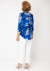 Avalon Abstract Print Blouse, Royal Blue Multi