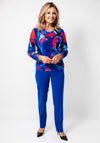Avalon Floral Print Top, Blue