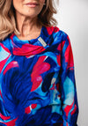 Avalon Floral Print Top, Blue