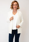 Avalon Rib Hem Cardigan, Cream